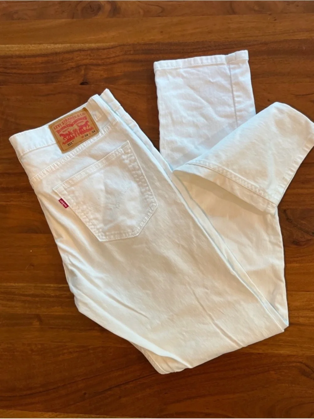 Levi's 511 White Slim Fit Men's Jeans in 34x34
